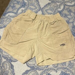 Light tan boys Aftcos, size 30
